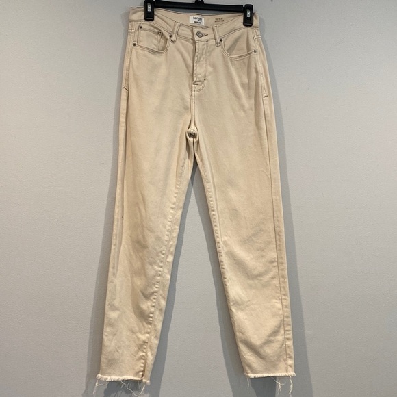 Kenzie Jeans Vintage Luxe The Juliet High Rise Slim Light Khaki - Size 4/27 - Picture 1 of 7